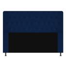 Cabeceira king brenda 195cm suede azul marinho