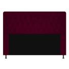 Cabeceira king brenda 195cm suede bordo