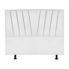 Cabeceira King Cama Box Estofada 195 Cm Antonella material sintético branco