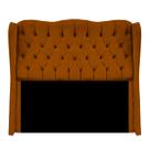 Cabeceira King Estofada 195cm Aurora Suede Terracota