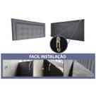 Cabeceira King Estofada Modulos V2H4 Diamond Corano Marrom 195 x 60 RBL Cabeceira King Estofada Modulos V2H4 Diamond Corano Marrom 195 x 60 RBL