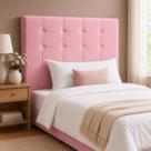 Cabeceira King Estofada Virginia 195 cm em Veludo para Cama Box Bela do Quarto Cabeceira King Estofada Virginia 195 cm em Veludo para Cama Box Bela do Quarto
