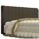 Cabeceira King Kiara 195 CM Suede Marrom - D A Decor