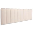Cabeceira King Kit 10 Placas Modelo Arredondada - Suede Creme / Off White Cabeceira King Kit 10 Placas Modelo Arredondada - Suede Creme / Off White