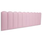 Cabeceira King Kit 10 Placas Modelo Nuvem - material sintético Rosa Cabeceira King Kit 10 Placas Modelo Nuvem - material sintético Rosa