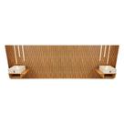 Cabeceira King Ripada Quarto Manila 2 Mesas e Led
