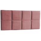 Cabeceira king Size 195Cm para Cama Box Painel Poliana Suede veludo Rose - FLASH SONHO