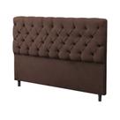 Cabeceira King Sofia 195cm Suede Marrom - Vallisa Decor Cabeceira King Sofia 195cm Suede Marrom - Vallisa Decor