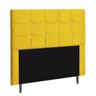 Cabeceira King Strass Jordania 195 CM material sintético Amarelo - D A Decor