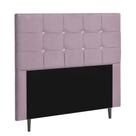 Cabeceira King Strass Jordania 195 CM Suede Rose - D A Decor