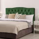 Cabeceira Lari 140cm Veludo Verde
