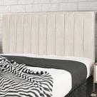 Cabeceira Leblon Para Cama Box Casal 144 cm Suede Bege - SSX Multicoisas