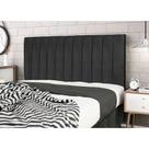 Cabeceira Leblon Preto Estofada para Cama Box Casal Queen Size 164Cm Quarto Luxo JBE Móveis Cabeceira Leblon Preto Estofada para Cama Box Casal Queen Size 164Cm Quarto Luxo JBE Móveis