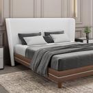 Cabeceira Lugano King 195cm Composê Linho material sintético Sofisticado Larbelle Moveis
