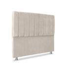 Cabeceira Luxo Estofada Cama Box Queen Carla 160cm