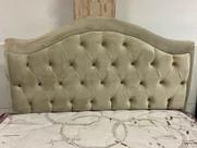 Cabeceira madri 1,40cm - tecido luxo bege 15