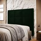 Cabeceira Maia 160 Para Cama Box Queen N-032 Veludo Verde Petróleo Aradecor