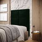 Cabeceira Maia 90 Modulada Estofada N-032 Veludo Verde Petróleo Aradecor Cabeceira Maia 90 Modulada Estofada N-032 Veludo Verde Petróleo Aradecor