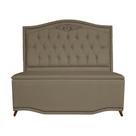 Cabeceira mais Calçadeira Casal Queen 160cm Para Cama Box Greta Suede Capuccino - DS Estofados Cabeceira mais Calçadeira Casal Queen 160cm Para Cama Box Greta Suede Capuccino - DS Estofados