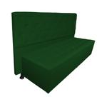 Cabeceira mais Calçadeira Casal Super King Juliana 195cm Para Cama Box Suede Verde - DS Estofados
