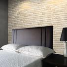 Cabeceira Marrom Siena Vertical Double King 195 X 60