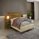 Cabeceira Master Rovere Rustico 2 Gavetas Benetil Móveis Cabeceira Master Rovere Rustico 2 Gavetas Benetil Móveis