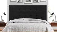 Cabeceira Maveric Estofada Com Botão de Tecido para Cama Box Casal 144Cm Preto Cabeceira Maveric Estofada Com Botão de Tecido para Cama Box Casal 144Cm Preto