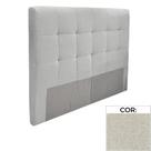 Cabeceira MH-2680 Herval Estofada Casal para Colchão 138 cm Linho Cinza C