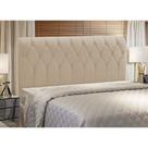 Cabeceira Miami Cama Box Solteiro 100cm Suede Bege M11 - D'Rossi
