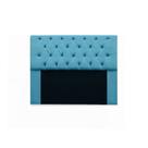 Cabeceira Mirage Casal 140 cm Suede Azul Turquesa