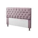 Cabeceira Mirage Para Cama Box Casal 140cm Com Capitonê Suede