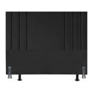 Cabeceira Moderna 195 Cm Linho King Clássica Cama Box Frame Preto