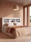 Cabeceira Moderna para Cama Box Queen Size 1,58 1,60 MDF Prateleiras e Nichos Organizador Funcionais Elegance Cabeceira Moderna para Cama Box Queen Size 1,58 1,60 MDF Prateleiras e Nichos Organizador Funcionais Elegance
