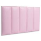 Cabeceira Modulada Adesiva Estofada Solteiro - Kit 5 Placas