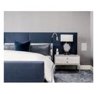 Cabeceira Modulada Adesiva Suede Azul (8 Placa)