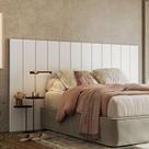 Cabeceira Modulada Cama Box Casal/queen/king 240cm 12 Módulos Aurora Branco