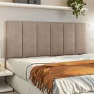 Cabeceira Modulada Cama Estofada Dubai Casal Box 1,40 M Painel Quarto Decoração