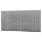 Cabeceira Modulada Casal 140 Cm Com Led Linho Cinza Milani Store Cinza