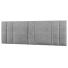 Cabeceira Modulada King 200 Cm Com Led Linho Cinza Vconcept