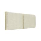 Cabeceira Modular Estofada Para Cama Luxo Clean Suede RBL