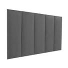 Cabeceira Modular Sonho Solteiro 60x100 Em Suede Cinza
