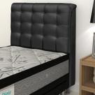 Cabeceira New Plus Solteiro 90x120cm Dama Preto