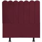 Cabeceira Nuvem Cama Box Casal 140 cm Alanis Suede Bordô Cabeceira Nuvem Cama Box Casal 140 cm Alanis Suede Bordô