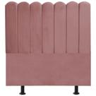 Cabeceira Nuvem Cama Box Casal 140 cm Alanis Suede Rosê Cabeceira Nuvem Cama Box Casal 140 cm Alanis Suede Rosê