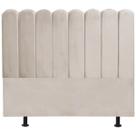 Cabeceira Nuvem Cama Box King 195 cm Alanis Suede Bege