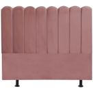 Cabeceira Nuvem Cama Box King 195 cm Alanis Suede Rosê Cabeceira Nuvem Cama Box King 195 cm Alanis Suede Rosê