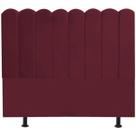 Cabeceira Nuvem Cama Box Queen 160 cm Alanis Suede Bordô Cabeceira Nuvem Cama Box Queen 160 cm Alanis Suede Bordô