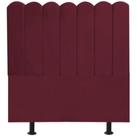 Cabeceira Nuvem Cama Box Queen 160 Cm Alanis Suede Bordô Cabeceira Nuvem Cama Box Queen 160 Cm Alanis Suede Bordô