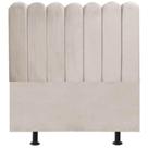 Cabeceira Nuvem Cama Box Solteiro 90 Cm Alanis Suede em versão com cor Bege Cabeceira Nuvem Cama Box Solteiro 90 Cm Alanis Suede em versão com cor Bege