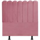 Cabeceira Nuvem Cama Box Solteiro 90 cm Alanis Suede Rosa Cabeceira Nuvem Cama Box Solteiro 90 cm Alanis Suede Rosa